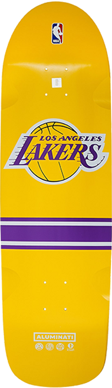 ALUMINATI RETRO CRUISER NBA SKATEBOARD DECK-9x32.25 LAKERS