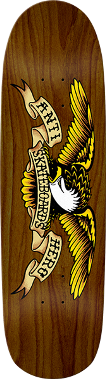 ANTI HERO SHAPED EAGLE II SKATE DECK-8.86x32 BROWN BOMBER