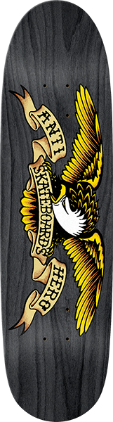ANTI HERO SHAPED EAGLE II SKATEBOARD DECK-8.5x31.7 BLACK WIDOW