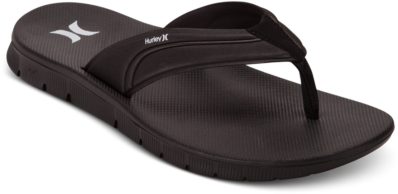 Hurley Fusion 2.0 Sandals Mens Black White