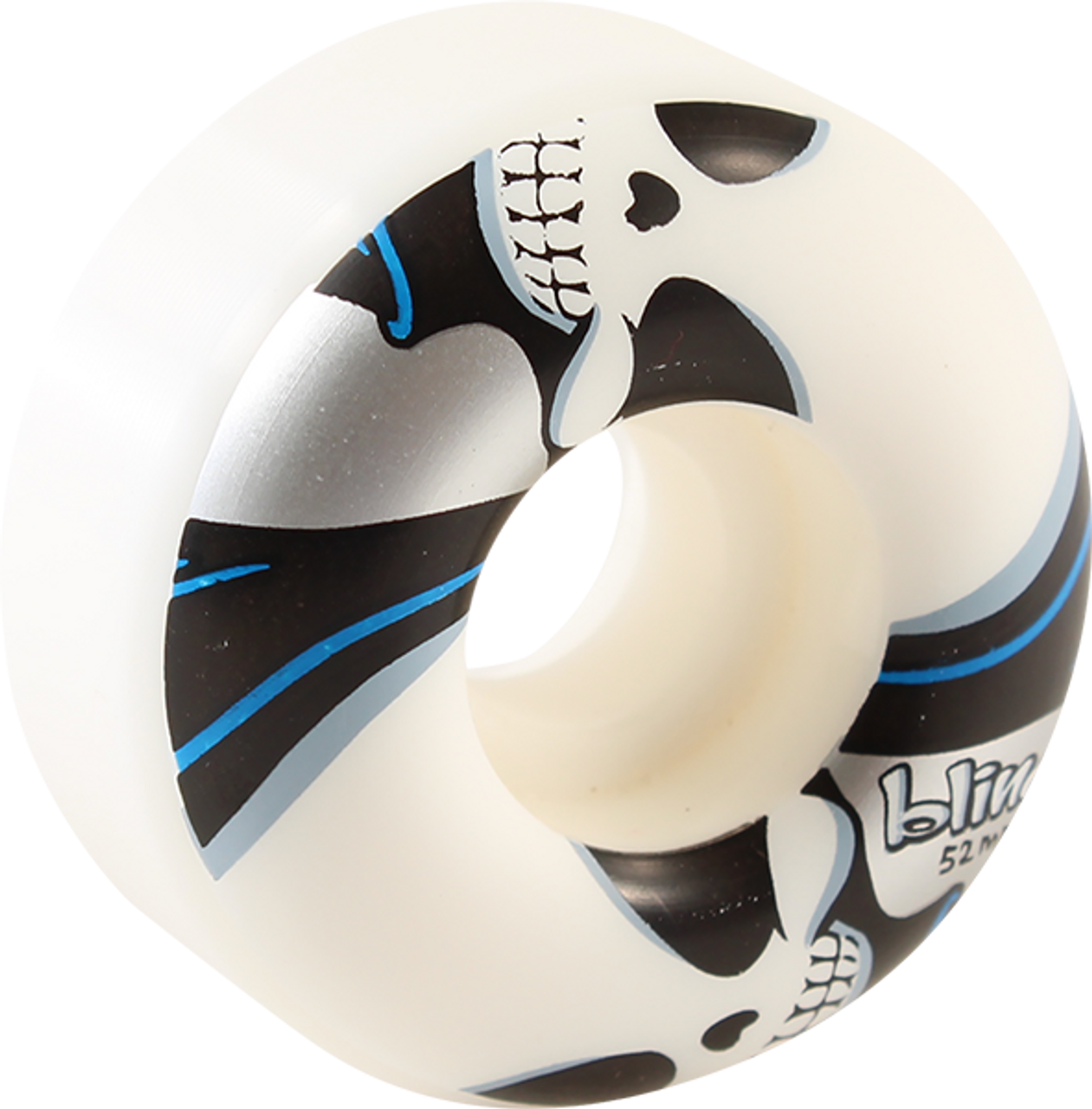 BLIND REAPER 52mm WHT/SILVER WHEELS SET