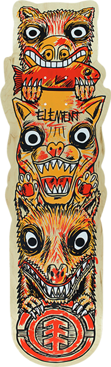 ELEMENT TOTEM CUSTOM SKATE DECK-8.5 w/MOB GRIP