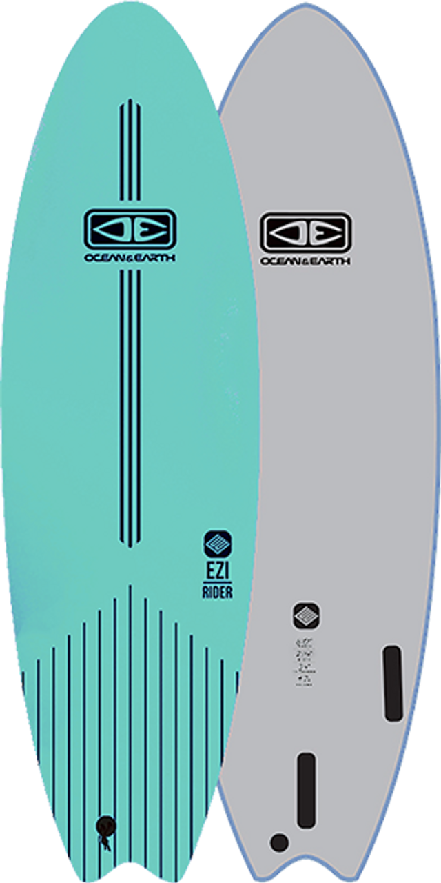 OCEAN & EARTH EZI-RIDER SOFTBOARD 6'0" TURQUOISE