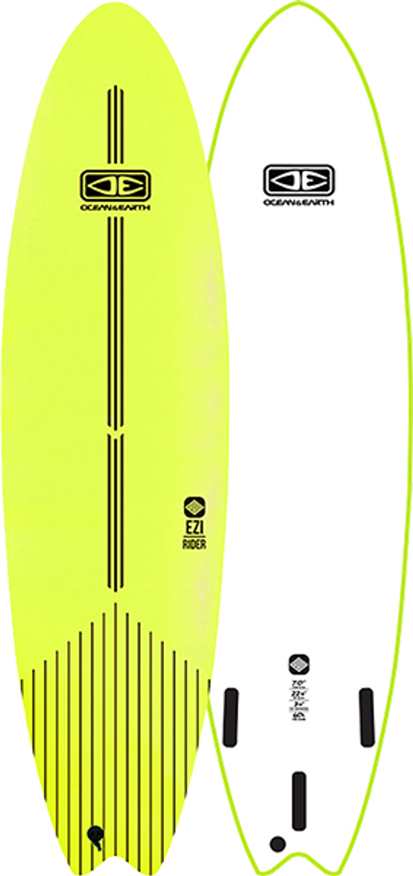 OCEAN & EARTH EZI-RIDER SOFTBOARD 7'0" LIME