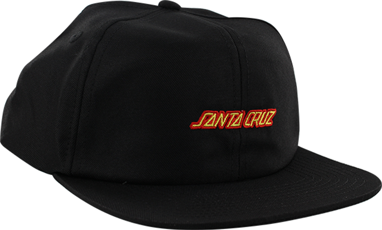 SANTA CRUZ STRIP HAT ADJ-BLACK/RED