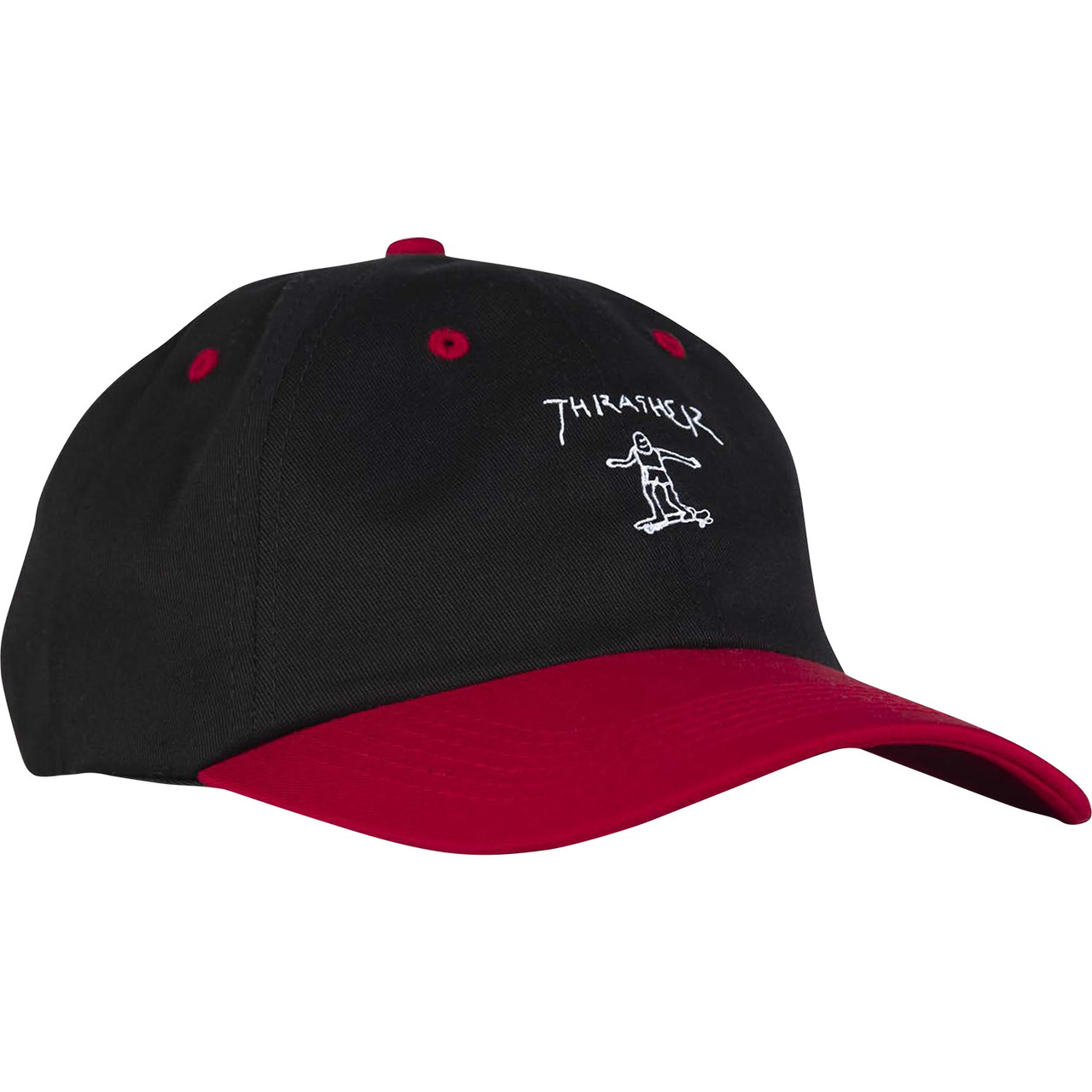 Thrasher Gonz Old Timer Hat Black Red Adjustabale