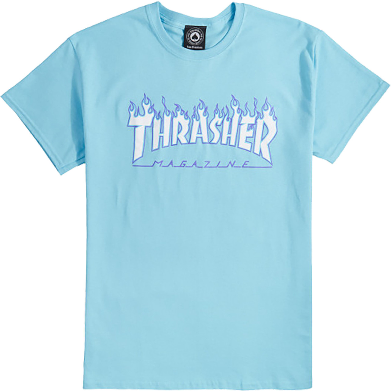 Thrasher Flame Ss Shirt Baby Blue 