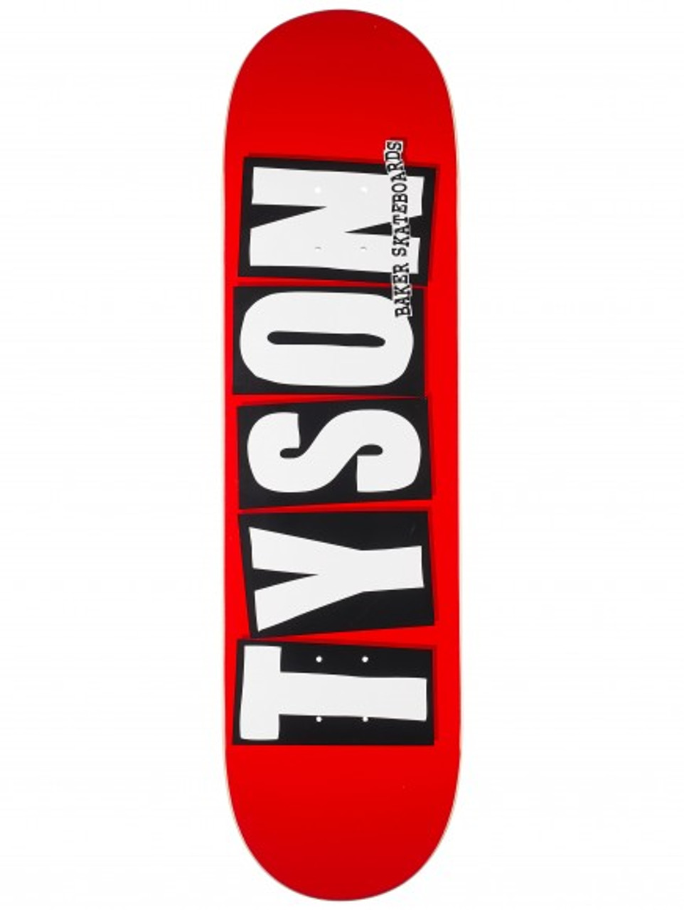 Baker Tyson Brand Logo Skate Deck Red Black White 8.25