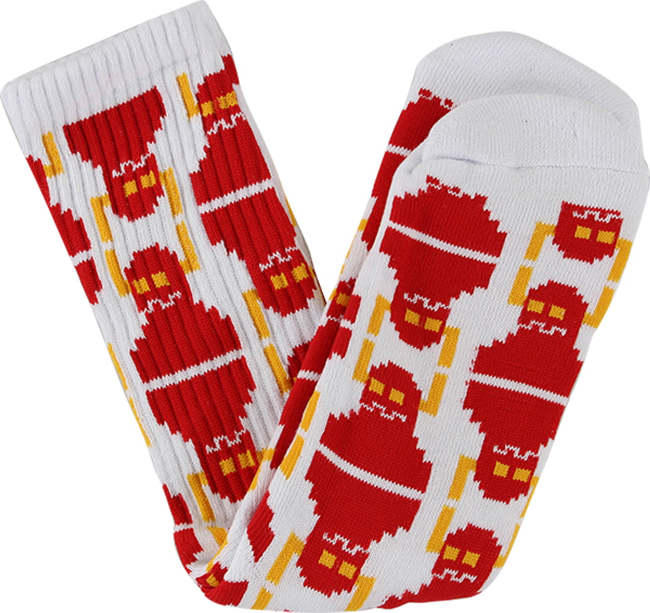 TOY MACHINE DIGI MONSTER CREW SOCKS WHITE 1pr