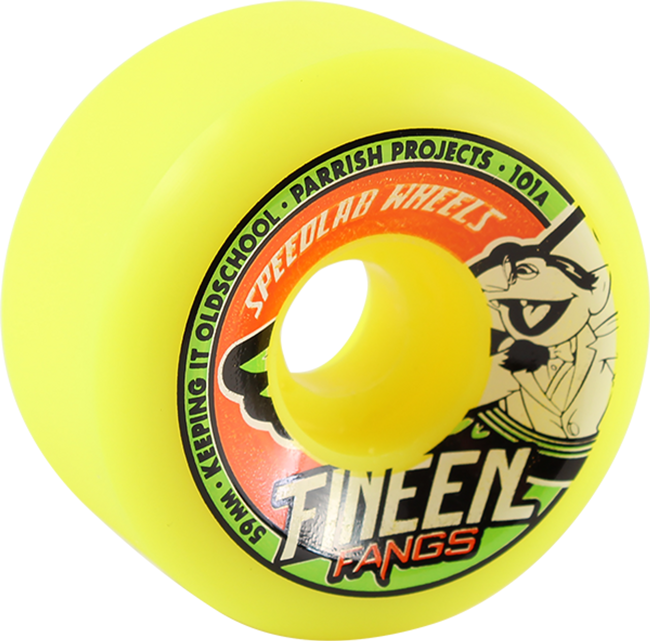 SPEEDLAB FANGS 59mm 101a YELLOW WHEELS SET