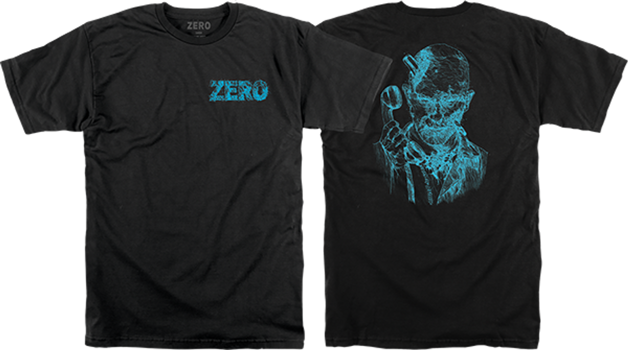 ZERO THOMAS ZOMBIE BACKPRINT SS TSHIRT MEDIUM BLACK/BLU