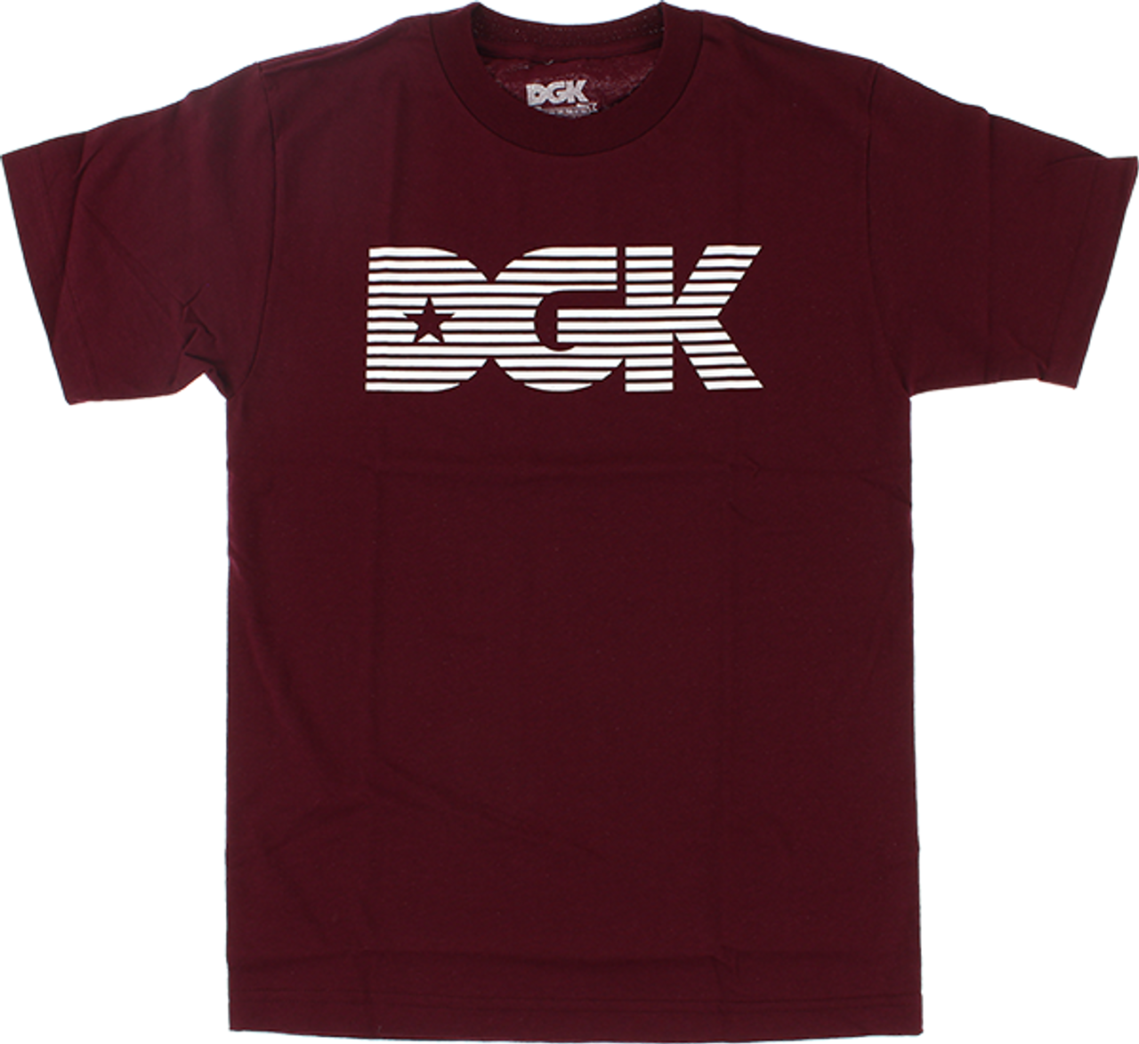 DGK LEVELS SS TSHIRT SMALL BURGUNDY