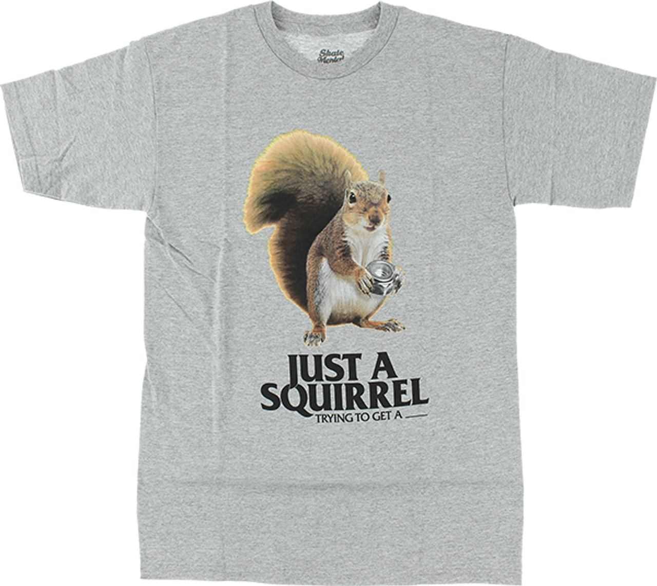 SKATE MENTAL SQUIRREL SS TSHIRT SMALL HEATHER GREY