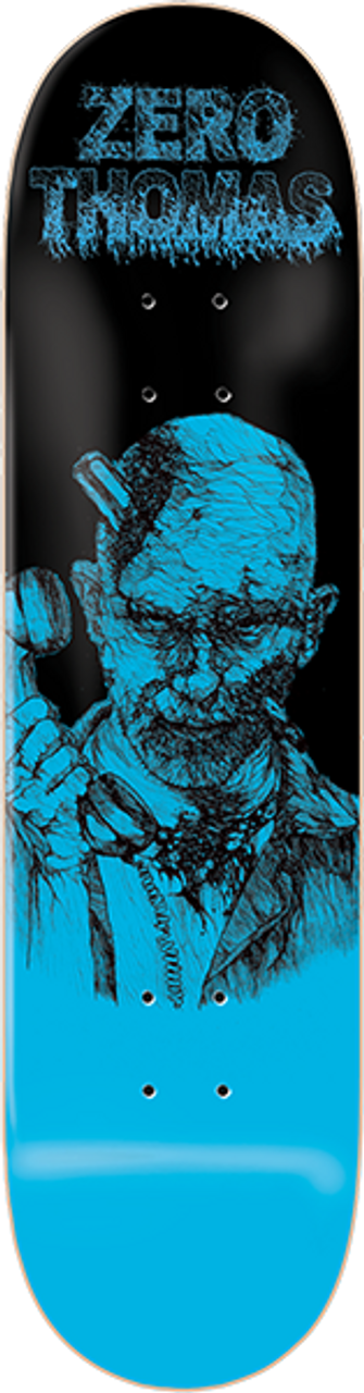 ZERO THOMAS ZOMBIE SKATE DECK-8.25 BLUE/BLK