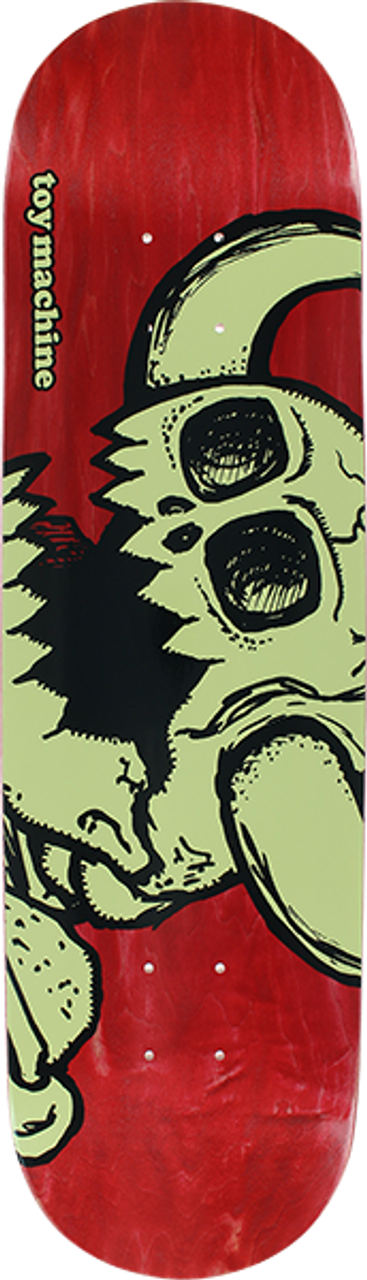 TOY MACHINE VICE DEAD MONSTER SKATE DECK-8.25 RED
