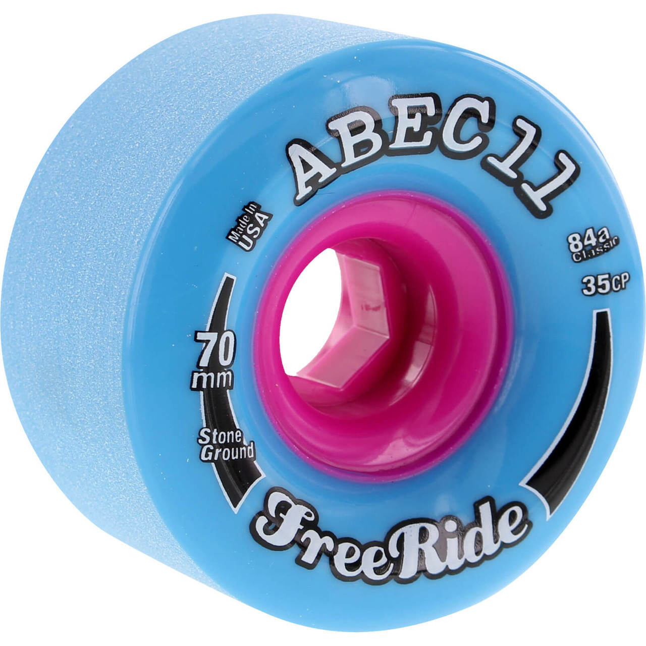ABEC 11 Classic FreeRides 70mm 84a ウィール Abec 11 Stone Ground Freeride Wheels Set Blue 70Mm/78A