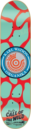 ORGANIKA WATSON CALL OF THE WILD SKATEBOARD DECK-7.75