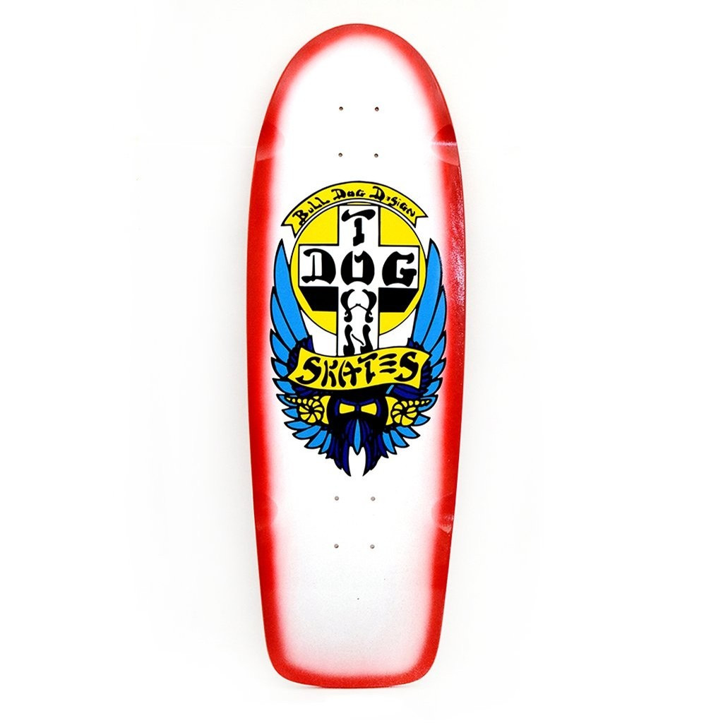 Dogtown Og Rider Bulldog Deck White Red Fade 10X32.5