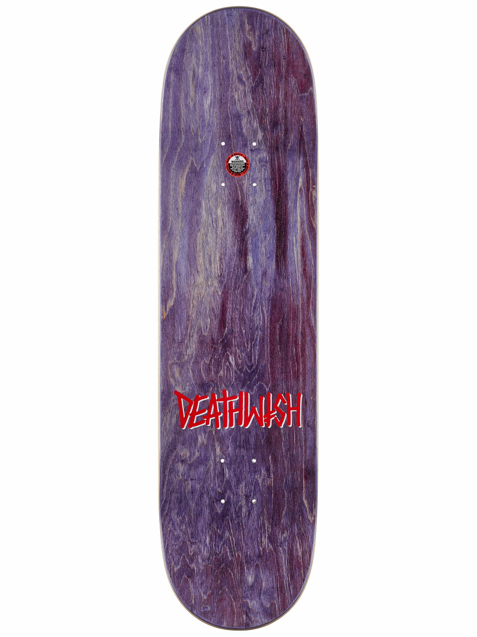 Deathwish 8 Bit Skate Deck Purple Yellow 8.25