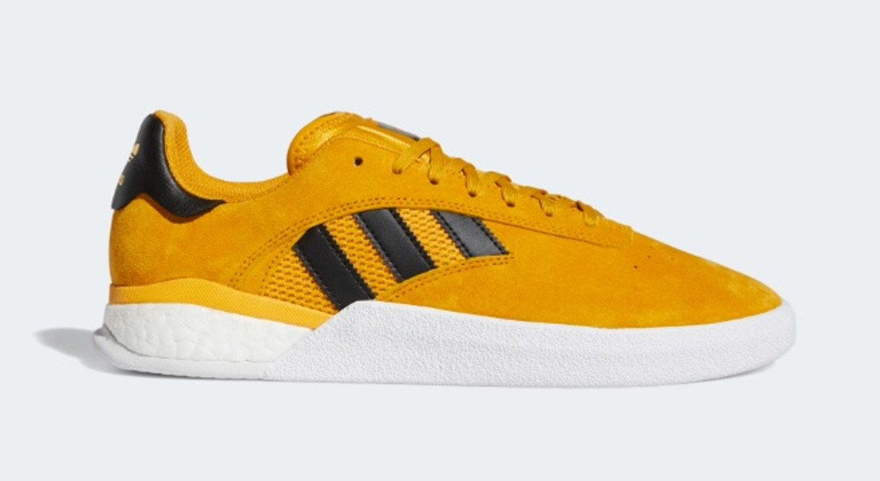 yellow adidas skate shoes