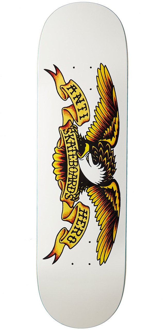 Anti Hero Classic Eagle Skate Deck White 8.75