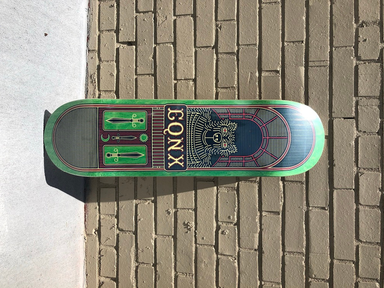 Equinox Wolf Bear Skateboard Deck Asst Stain 8.25