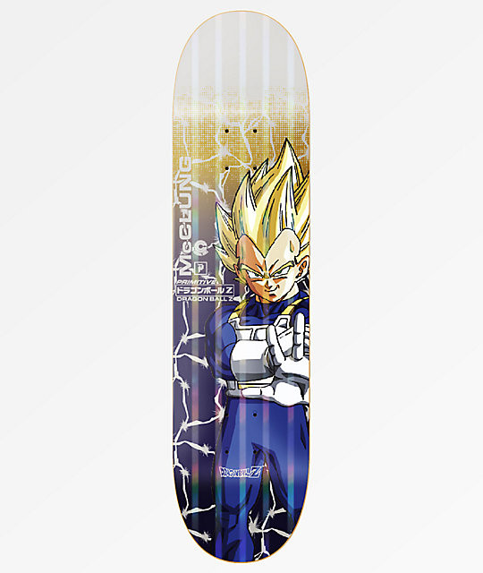 美品 プリミティブPRIMITIVE 8.5ドラゴンボールＺベジータ限定デッキ Primitive Mcclung Dbz Vegeta Skateboard Deck Power Level 8.5
