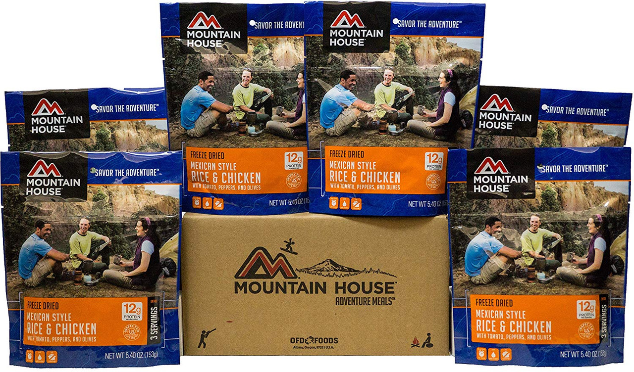 Mountain House 6-Pack Mexican Rice and Chicken Onesize