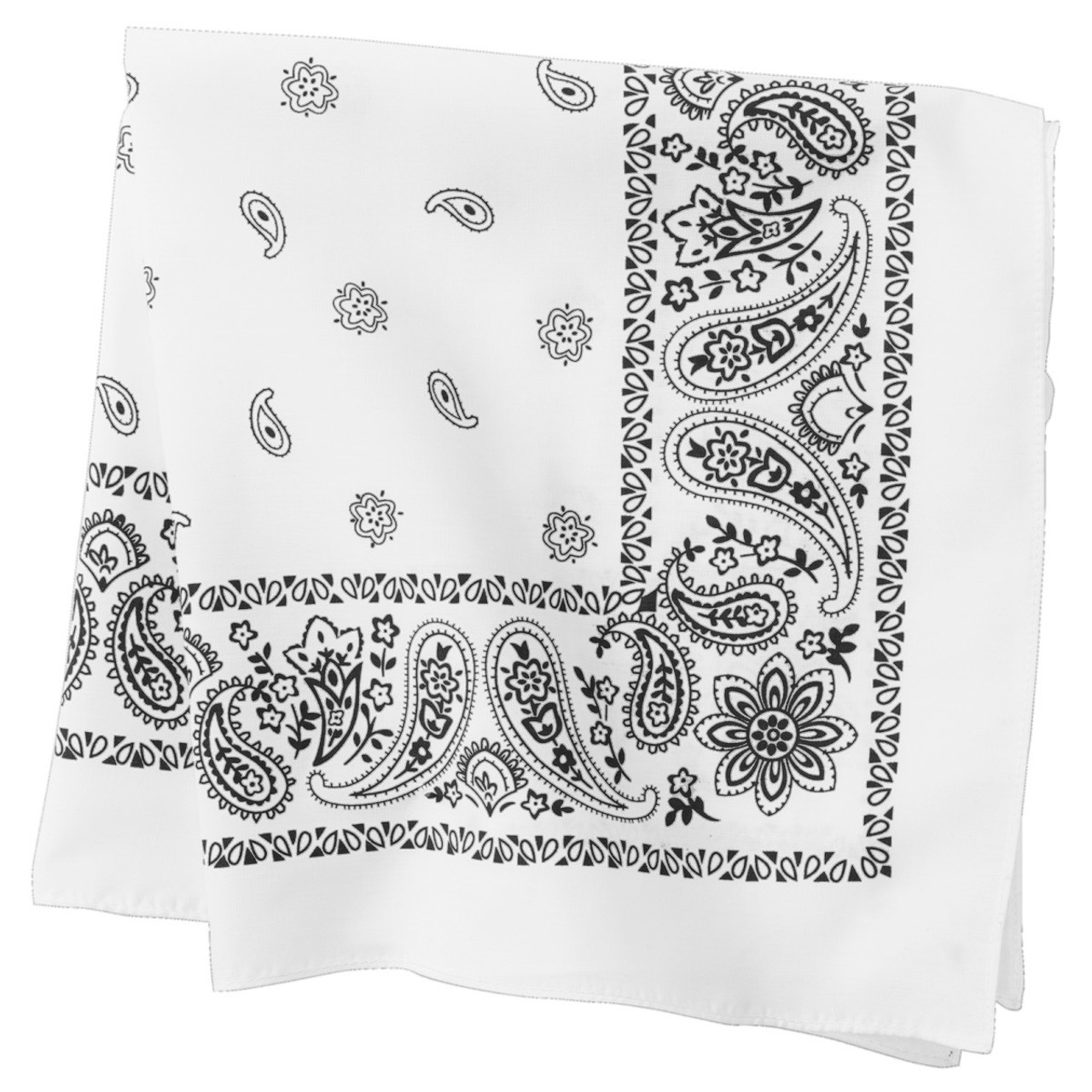 Bandanna Company Bandana White Paisley Onesize