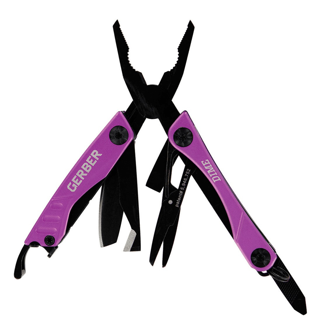 Gerber Dime Pocket Tool (CLAM) Purple Black OneSize