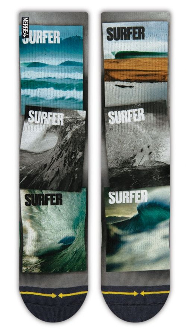 Merge4 Surfer Mag Socks Blue White