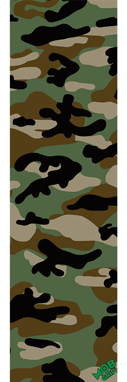 MOB Camo Grip Tape Sheet Green 9x33