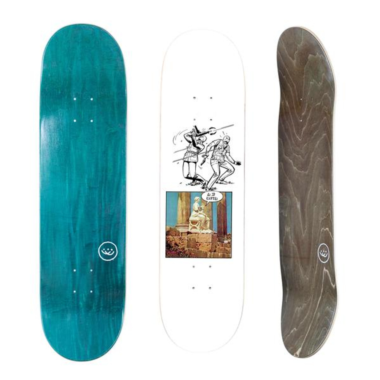 DoublesLTD No Man Skate Deck White 8.75