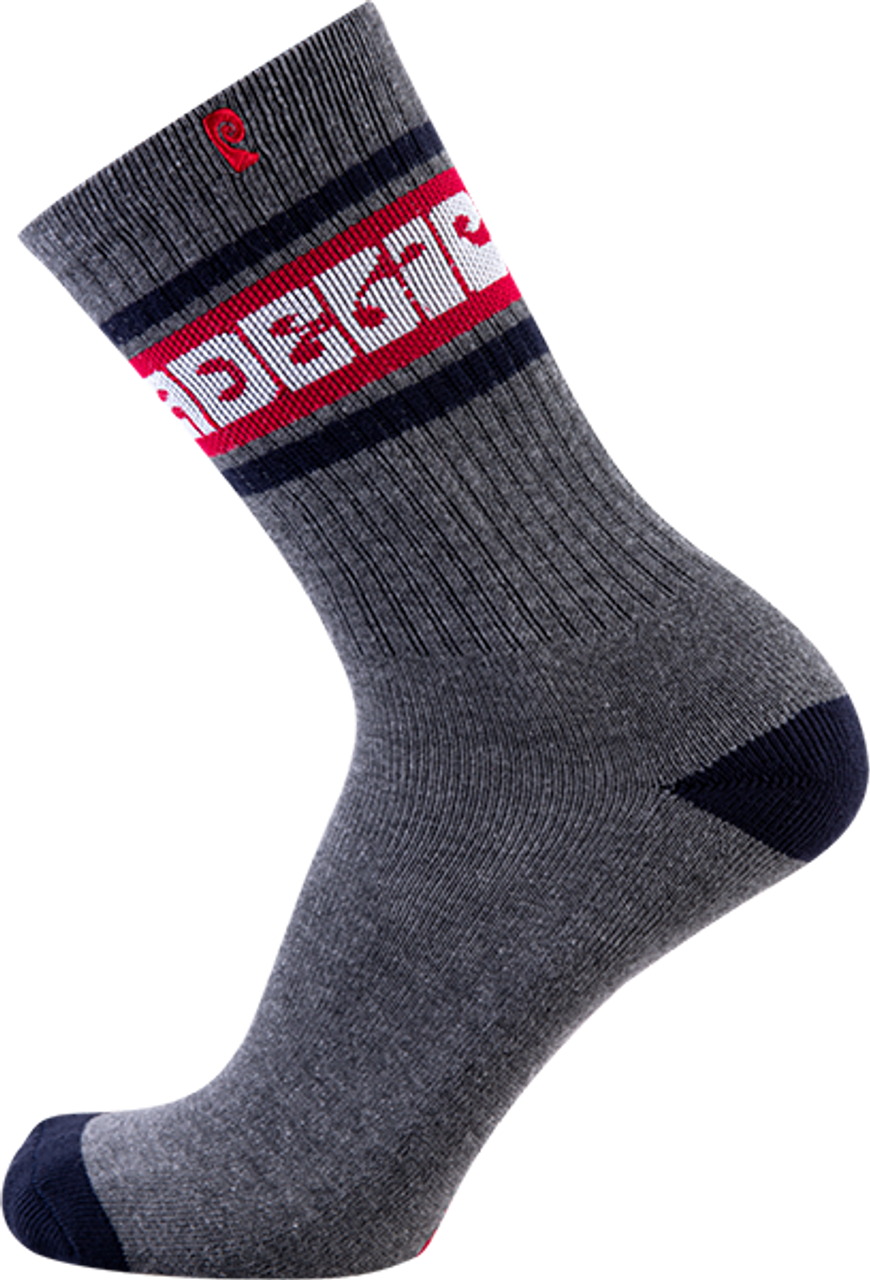 PSOCKADELIC BASIC RETRO CREW SOCKS GREY