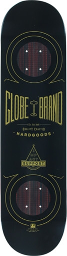 GLOBE G3 BANGER SKATEBOARD DECK-8.0 BLK/GOLD impact