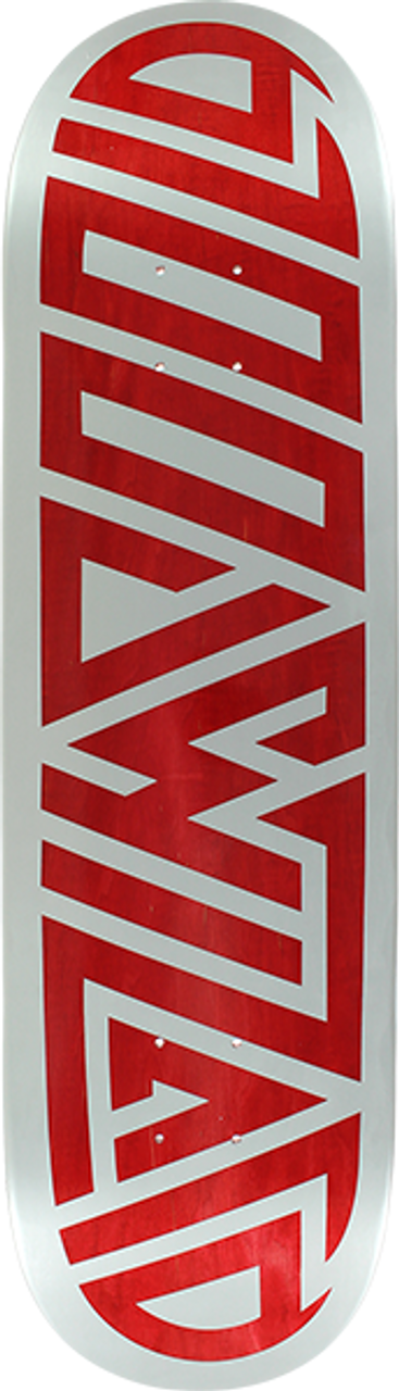 BLOOD WIZARD FUTURE WASTELAND SKATE DECK-8.5 RED/SIL