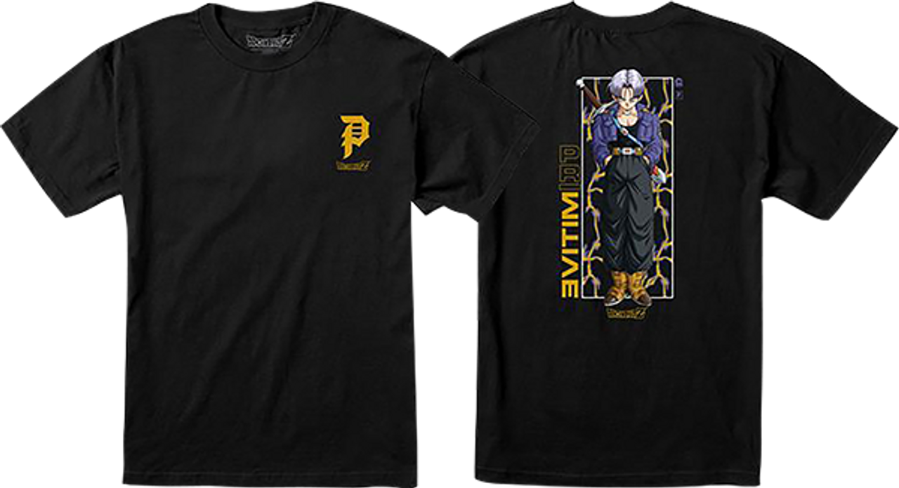 PRIMITIVE DBZ TRUNKS GLOW SS TSHIRT SMALL BLACK