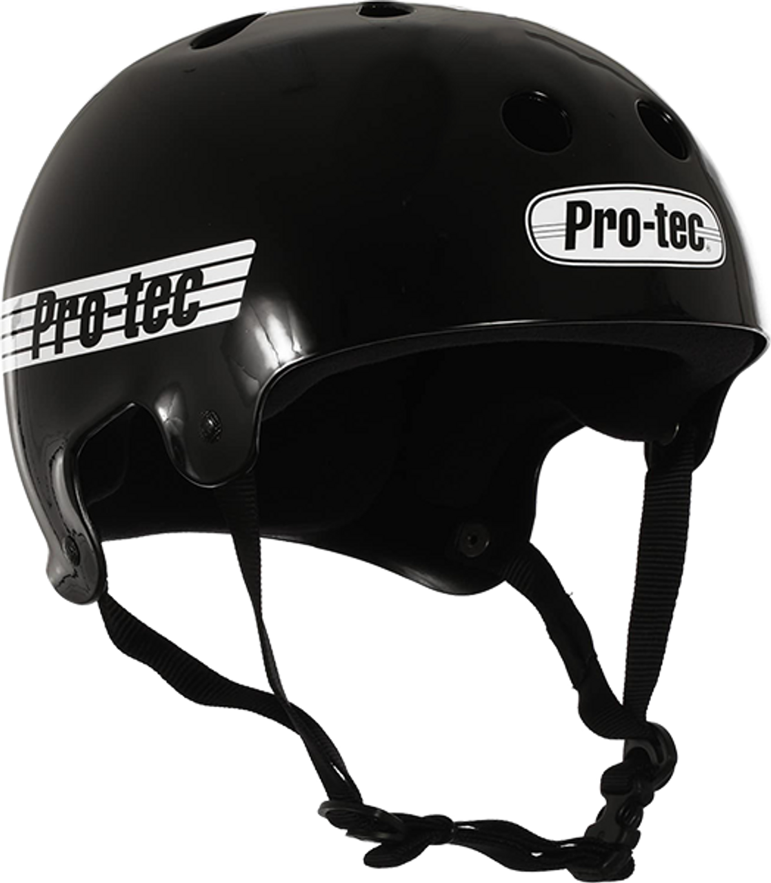 PROTEC CLASSIC OLD SCHOOL GLOSS BLK/WHT-L HELMET