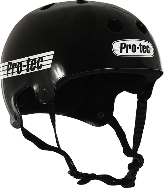 PROTEC CLASSIC OLD SCHOOL GLOSS BLK/WHT-S HELMET
