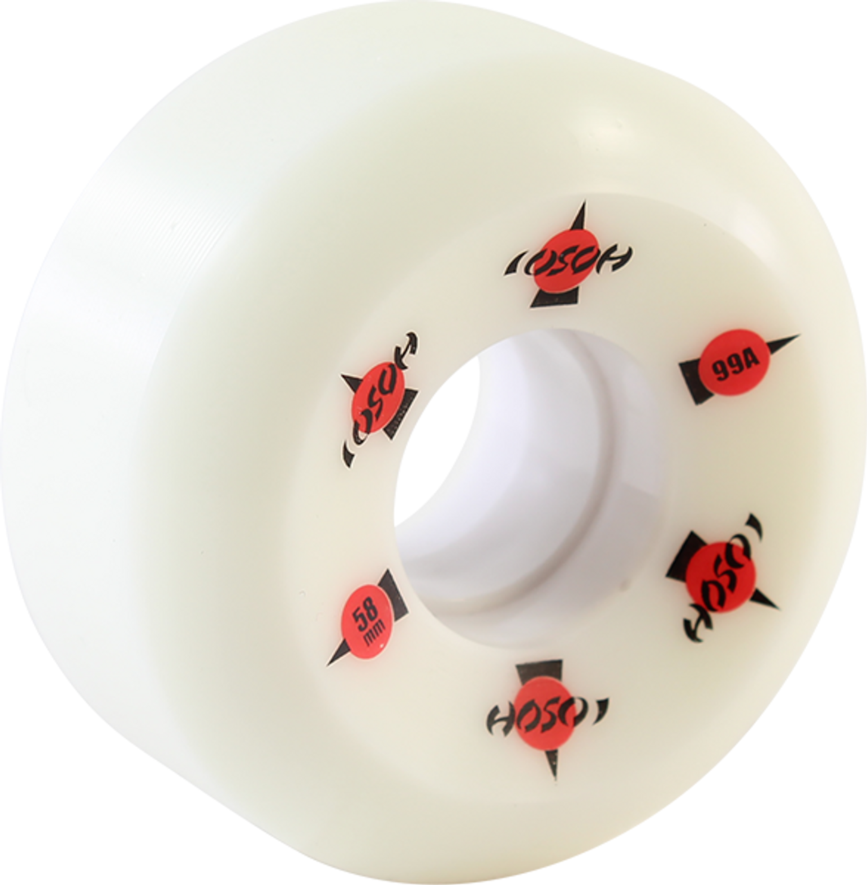 HOSOI ROCKET REGULAR-SHAPE 58mm 101a WHITE WHEELS SET