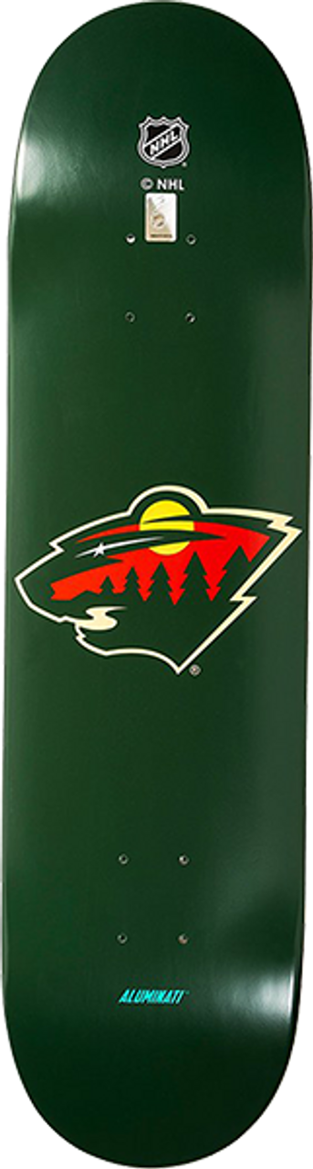 ALUMINATI WOODY SKATE DECK-8.25 NHL MINNESOTA WILD