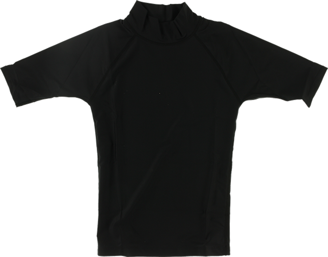 BLOCK SURF RASH GUARD / SHORT SLEEVE M-BLACK