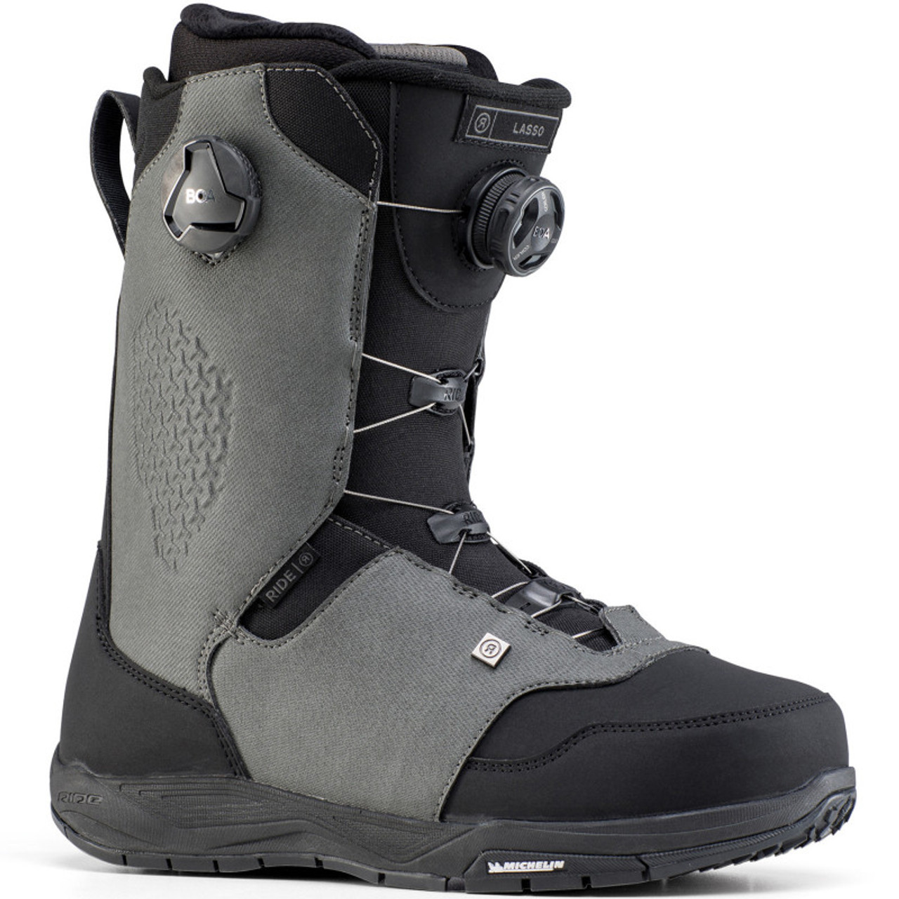 Ride Lasso Snowboard Boots Gray Black