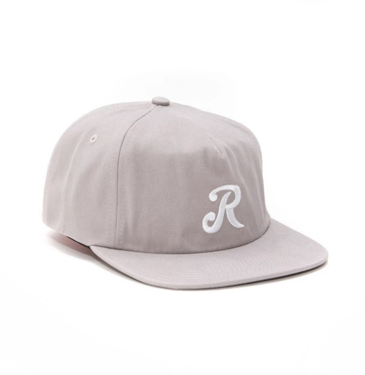 Royal Initial Hat Grey White Snapback