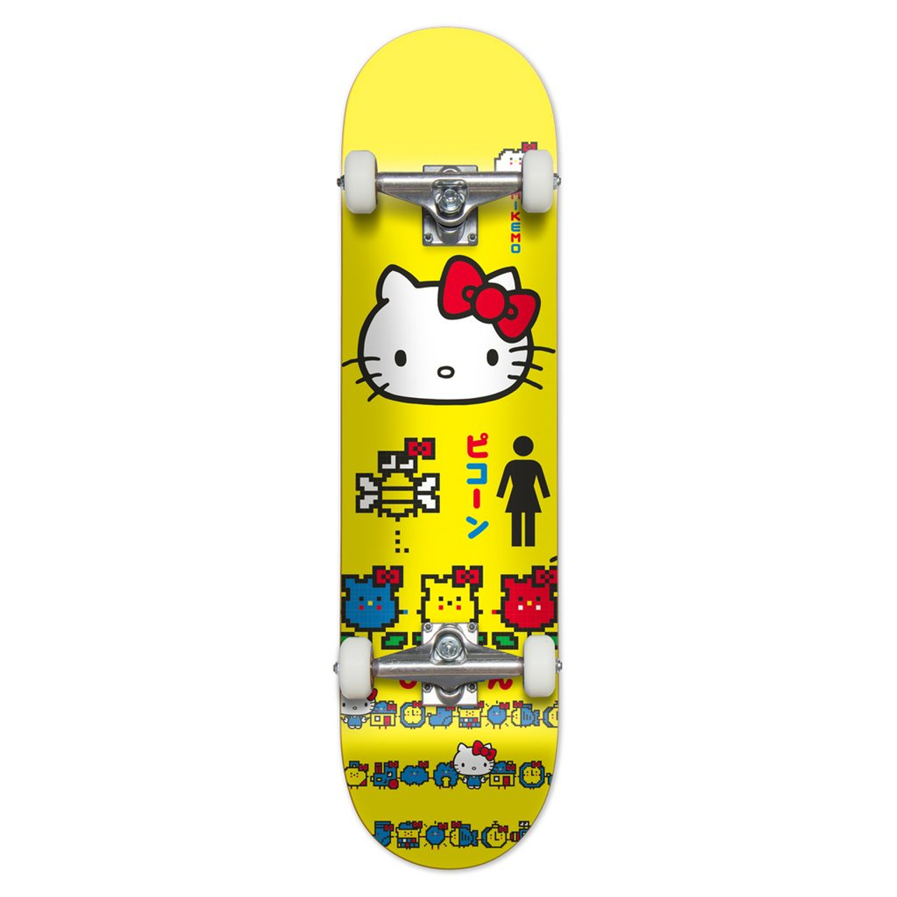 Girl Hello Kitty MikeMo Skateboard Complete Yellow 8