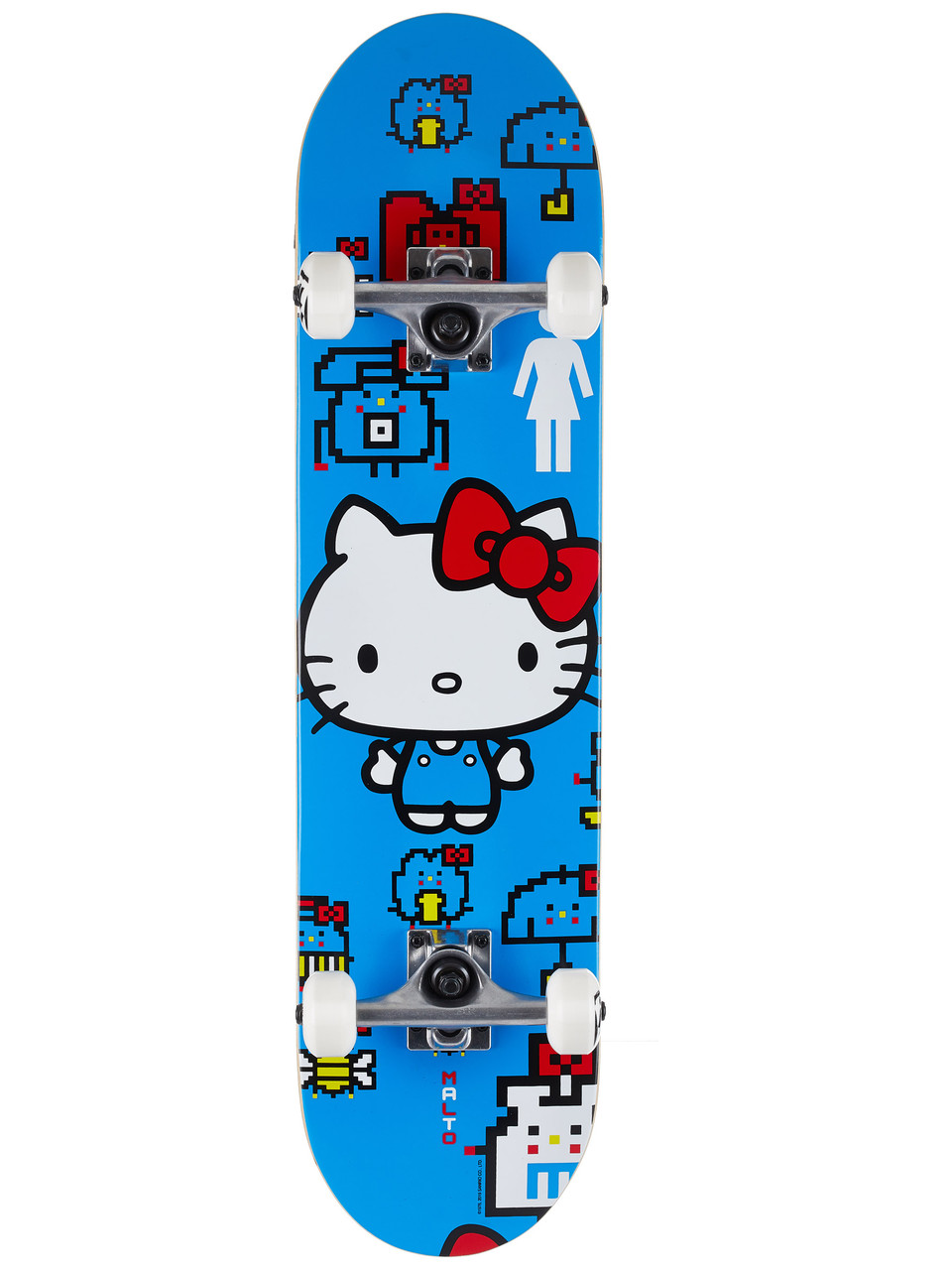 Girl Hello Kitty Malto Skateboard Complete Blue 7.5