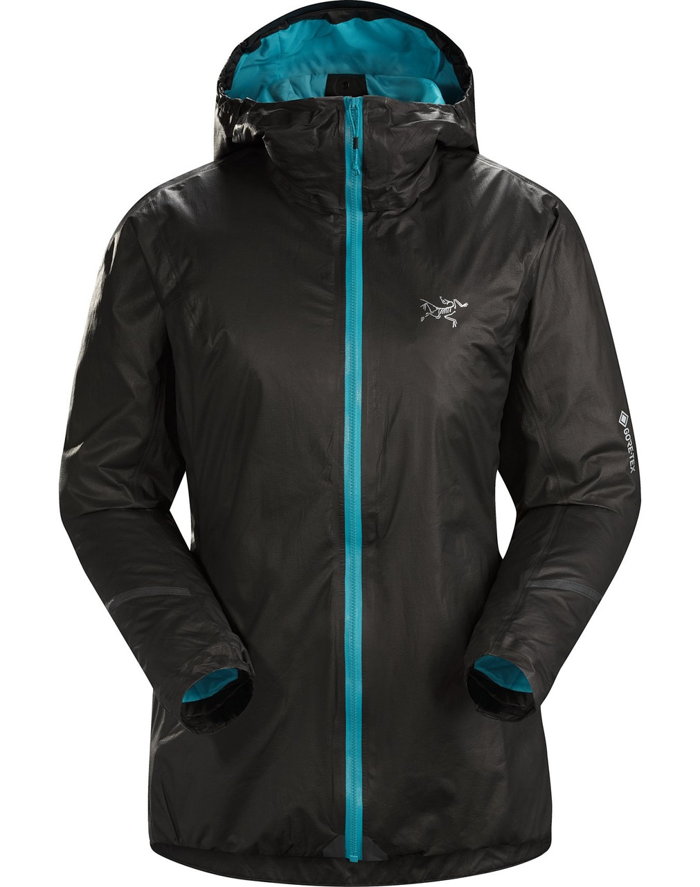 Arcteryx Norvan SL Insulated Hoodie Womens Black Dark Firoza