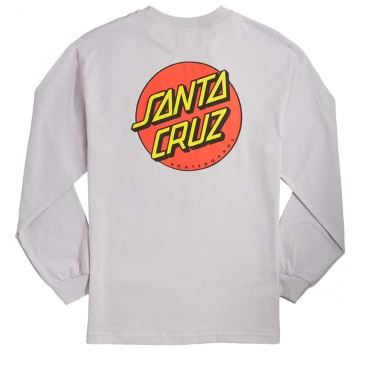 Santa Cruz Classic Dot Longsleeve Tshirt Silver