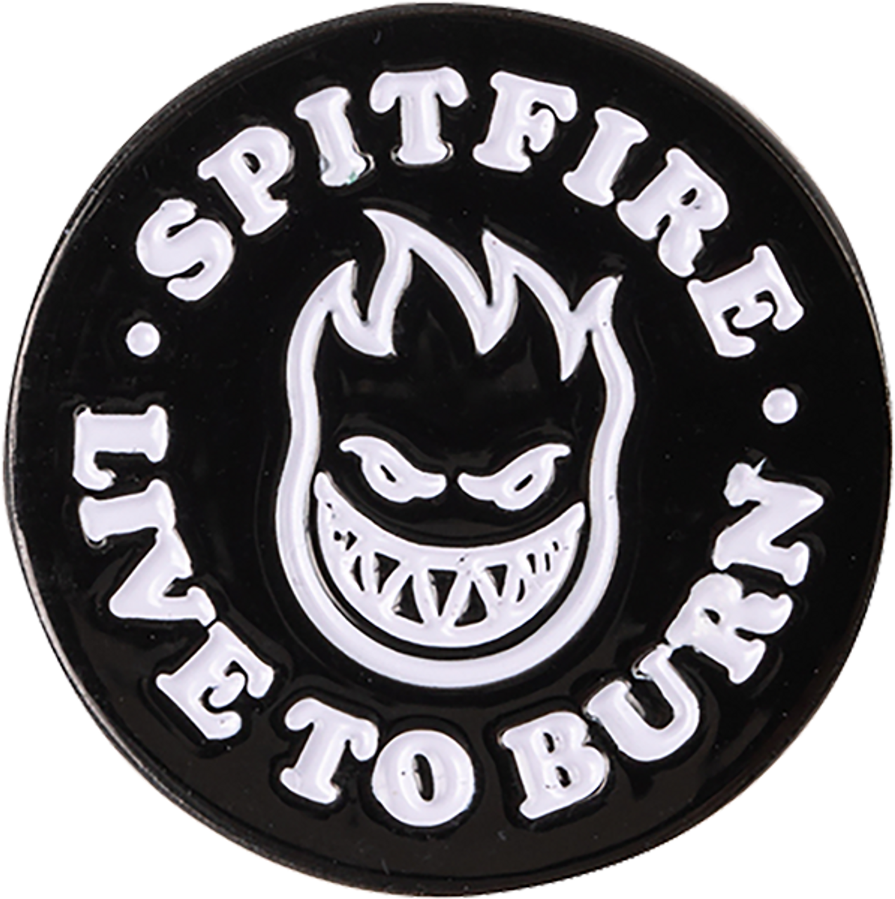 SPITFIRE BIGHEAD LTB LAPEL PIN BLK/WHT