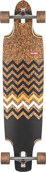 GLOBE SPEARPOINT SKATEBOARD COMPLETE-9.87x40 CORK/ZAGGED